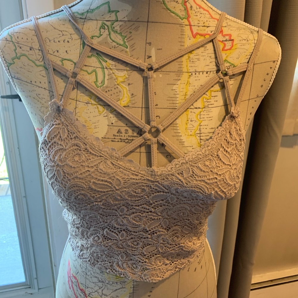 Charlotte Russe Nude Colored Lace Camisole - Picture 5 of 6